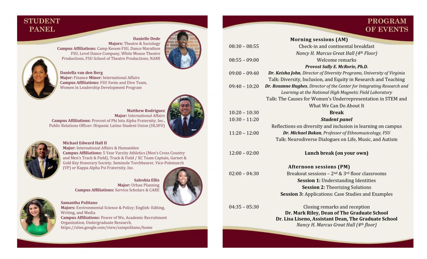 Program for Inaugural Fall Symposium